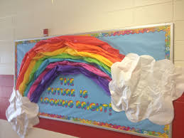 Pin By Briana Darlene On Classroom Rainbow Bulletin Boards Bulletin Boards Rainbow Theme