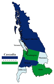 Cascadia Imaginary Maps Alternate History Fantasy Map