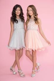 Tween Girls Short Silver Dress With Jeweled Illusion Bodice Abc Fashion Short Silver Dress Girls Short Dresses Dresses For Tweens