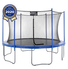 That is roughly an extra two feet of diameter in the jumping mat. 12ft Large Trampoline Enclosure Set Garden Outdoor Trampoline