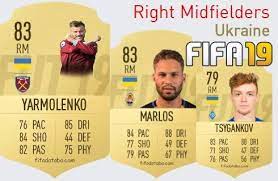Road to fifa 18 bor. Fifa 19 Ukraine Best Right Midfielders Rm Ratings