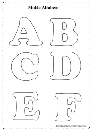 Todas las letras del alfabeto tienen los. Moldes De Letras Grandes Imprima Aqui