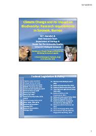 Hence, rivers are very much an important part of sarawak's ecosystem. Pdf Climate Change And Biodiversity In Malaysia 2010 Mohd Tajuddin Abdullah Phd Fasc Academia Edu