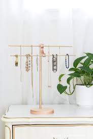 Instead of board, i used a piece thanks for your sharing to make jewelry storage. Gorgeous Diy Necklace Holder From Wood Scraps Houseful Of Handmade