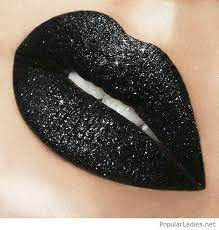 Amazing Black Glitter Lips Amazinglipstickart Lip Art Makeup Glitter Lips Cosmetic Glitter