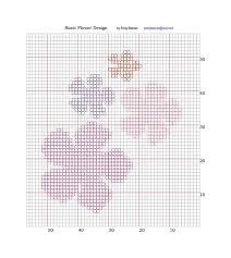 Basic Flower Design Chart Pattern By Emily Bieman Knitting