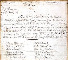 Sinnington and Marrick vestry minutes