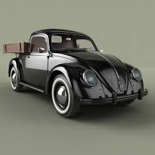 Volksvagen Beetle Pick Up 3d Model Volkswagen Volkswagen Transporter Vintage Volkswagen