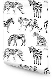 Les papiers peints qui inspirent et forment ensemble une décoration unique. Rouleau De Papier Peint Fond Transparent Noir Et Blanc Animaux Sauvages Pixers Nous Vivons Pour Changer