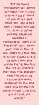 21st Birthday Message For Granddaughter For My Lovely Granddaughter Happy Birthday Your Future Does Happy Birthday Love Quotes Birthday Quotes For Daughter 21st Birthday Quotes