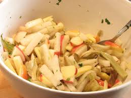 Whisk together the lime juice, vinegar, honey, olive oil and cayenne and season with salt and pepper to taste. The Voluptuous Vegetarian Roasted Fennel Jicama And Apple Salad Refreshing And Yummy