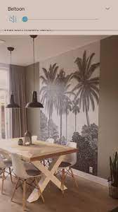 idee van behang maar plaatje zelf niet tafel ook niet woonkamer tafel woonkamer huis interieur