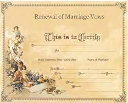 Keepsake Renewal Of Marriage Vows Certificates Wedding Renewal Vows Renewal Of Marriage Vows Free Printable Wedding Invitations