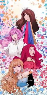 Black And Pink Cartoon Pin By White Prince Beli Tsar On Blackpink Black Pink Kpop Kpop Fanart Blackpink