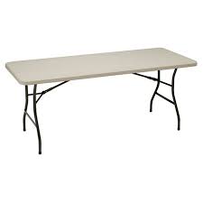 6 Ft Utility Folding Table Walmart Com Folding Table Fold In Half Table Furniture