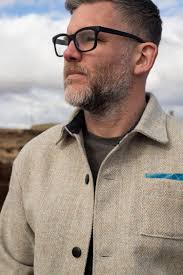 Harris Tweed Overshirt in Tidal Teal — Lumen