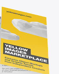 Brochure Mockup In Stationery Mockups On Yellow Images Object Mockups