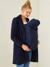 Manteau de grossesse 3 en 1. Manteau Evolutif Grossesse Et Post Grossesse 3 En 1 Encre Vertbaudet