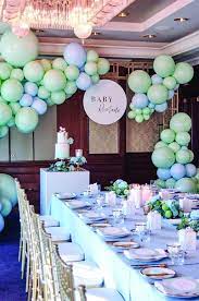 Little One Shower Ideas To Celebrate Your Preferred Mom To Be Dova Home Green Baby Shower Pastel Baby Shower Mint Baby Shower