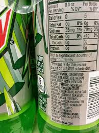 Diet Mountain Dew Nutrition Information