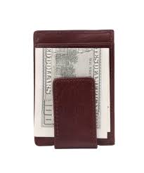 Super strong magnetic money clip we use the top quality magnetic discs on the market, to ensure your cash is safe and secure it holds money clip wallet features: Magnetic Money Clip Brown Leather Slim Credit Card Wallet Holder Case C9121r2phpj