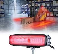 LED Forklift Light Side Line Warning Light 30W DC 12-80V Safety Lamp for  Warehouse Pedestrian Area - Red