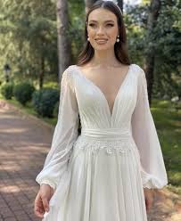 Suchen sie große auswahl von hochzeitskleid a linie online. Grosshandel 2021 Neue Brautkleider Strand A Line Hochzeitskleid Mutterschaft Schwangere Brautkleider Langarm Backless Elfenbein Spitze Chiffon Boho Von Beautyday 88 12 Auf De Dhgate Com Dhgate