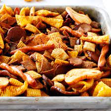 Texas Trash Spicy Chex Mix The Anthony Kitchen Recipe In 2021 Spicy Chex Mix Chex Mix Recipes Chex Mix