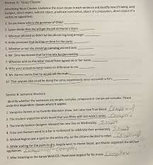It can be the subject of a sentence, an object, or a complement. Solved Section A Noun Clauses Identifying Noun Clauses Underline The Noun Clause In Each Sentence And Identify How It S Being Used Subject Dire Course Hero