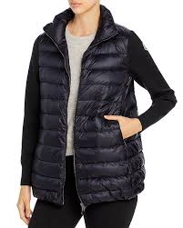 Womens iconic moncler lana wool down bomber knit cardigan jacket puffer coat xs. Moncler Cardigan Knit Sleeve Down Puffer Coat Bloomingdale S