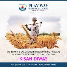 We want to take chaudhary charan singh's views forward and the farmers should get what they want, hence, we are performing havan today. Popularly Known As Kisan Diwas The National Farmers Day Is A National Occasion Observed On 23rd December E Farmers Day Farmer Social Media Design Inspiration