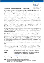 Schließlich verursachen sie viel arbeit. Fortbildung Reflexionsgesprache In Der Praxis Ausgebucht Bofae