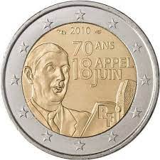 Une sélection rigoureuse par des experts la première 2 euros de l'histoire de france qui célèbre un évènement historique français majeur. 2 Euro France 2010 Charles De Gaulle Eurocollection Shop