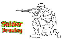Step by step drawing tutorial on how to draw a simple tank. How To Draw A Soldier For Beginners Youtube