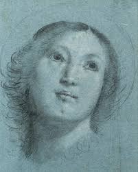 MDNYShowcase⁠ The saint's head is tilted slightly to the right and there is  a gentle twist in her neck. She is shown looking skyward, which suggests  that she may either be receiving