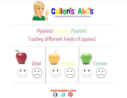 Apples Taste Test Chart Online Preschool And Childrens