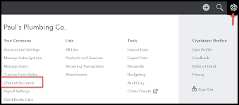 how to set up the chart of accounts in quickbooks online