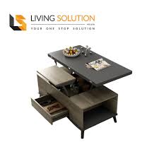 If you're a city dweller like most of the folks here at brit + co, we're guessing you're always on the hunt for the latest solution to your small space problems. Dawi Multi Functional Coffee Table Living Room Furniture Living Solution