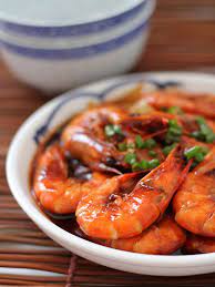 The Little Teochew Singapore Home Cooking Prawns In Chilli Ketchup Gravy Cantonese Food Asian Recipes Seafood Recipes