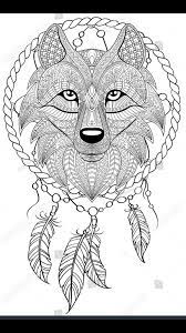 39 cute wolf coloring pages for printing and coloring. Dream Catcher Coloring Pages Wolf Dreamcatcher Tattoo Wolf Colors