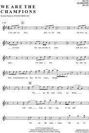 We Are The Champions Querflote Queen Pdf Noten Klick Auf Die Noten Um Reinzuhoren Noten Und Playbac Saxophon Noten Klarinette Noten Querflote Noten