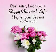 Share this hindi birthday message to wish your daughter on her special day! 50 Wedding Wishes For Sister Marriage Quotes Wishesmsg