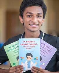 Not only is Vikash Ayyapan a pre-med undergrad student at Augusta  University, he is also a published author of a series aimed towards helping  children deal with everyday challenges such as sickness