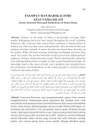 Kata nama am konkrit ialah nama sesuatu yang dapat dipegang, dirasa atau dilihat. Pdf Tasawuf Dan Radikalisme Atas Nama Islam Suatu Alternatif Mencegah Radikalisme Di Dunia Islam