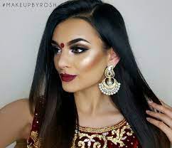 Indian Wedding Guest Makeup Justrosh Wedding Guest Makeup Wedding Eye Makeup Gold Hair Accessories