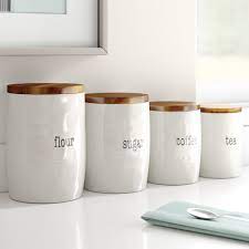 Check spelling or type a new query. Dotted Line It S Just Words 4 Piece Kitchen Canister Set Reviews Wayfair