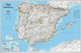 This map shows provinces and provinces capitals, cities, towns, villages in spain and portugal. Spain Portugal Classic Laminated National Geographic Maps 9780792292685