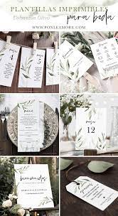 Plantillas Para Boda Imprimibles Coleccion Olivo Plantillas De Boda Invitaciones De Boda Rustica Decoraciones De Boda Campestre