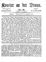 Week 35 of the year. Digipress Tagesubersicht Digitalisierte Ausgaben Montag 30 August 1830