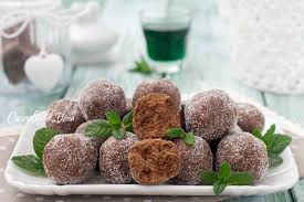 Biscotti con cioccolato e smarties. Tartufini Menta E Cioccolato Senza Burro E Senza Cottura In 5 Minuti